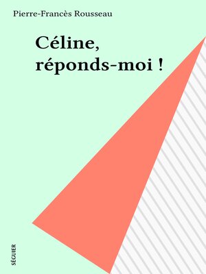 cover image of Céline, réponds-moi !
